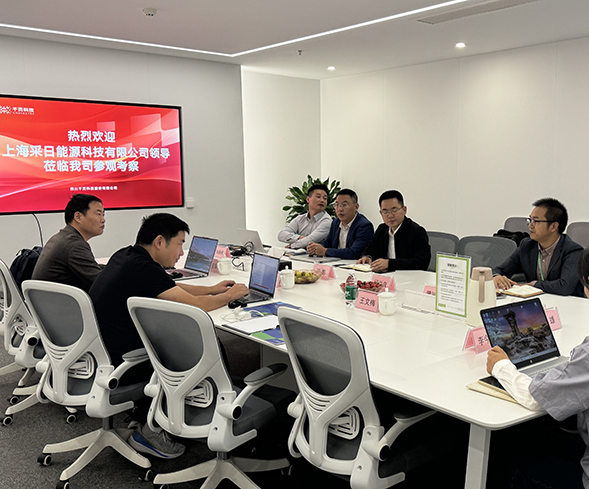 上海采日能源领导莅临710公海赌赌船官网欢迎您科技考察储能消防合作 上海采日能源领导莅临710公海赌赌船官网欢迎您科技考察储能消防合作